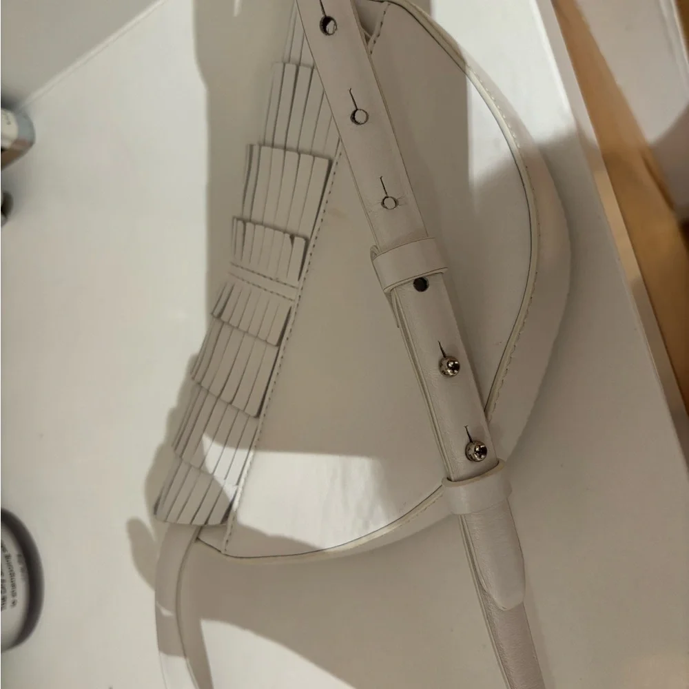 Sergio Rossi White Fringe belt bag - Picture 4 of 11